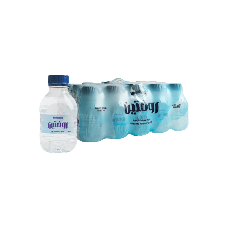 مياه الروضتين مياه معدنية طبيعية عبوة بلاستيك 200 مل شد 20