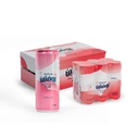 روضتين مياه معدنية طبيعية مكربنة بنكهة الفراولة -عبوة المنيوم - خالي من السكر250مل شد 24