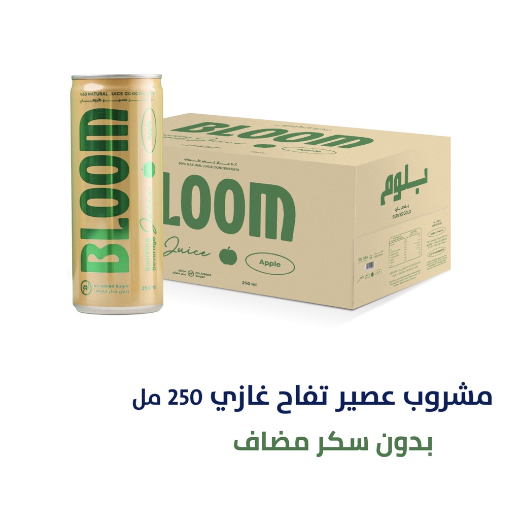  Bloom Apple - Sparkling juice CANS 250 ML 24 PC