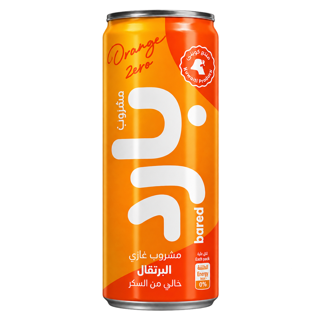 Bared Zero Sugar Sparkling ORANGE 250ml*24pc