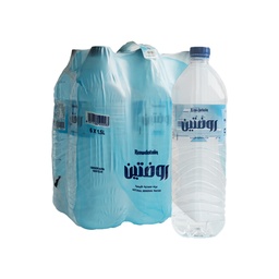 [610002] مياه معدنية نقية الروضتين عبوة بلاستيك 1.5 لتر شد 6